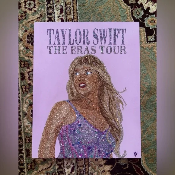 Taylor Swift Eras Tour Original Glitter Art Artwork - Picture 10 of 10